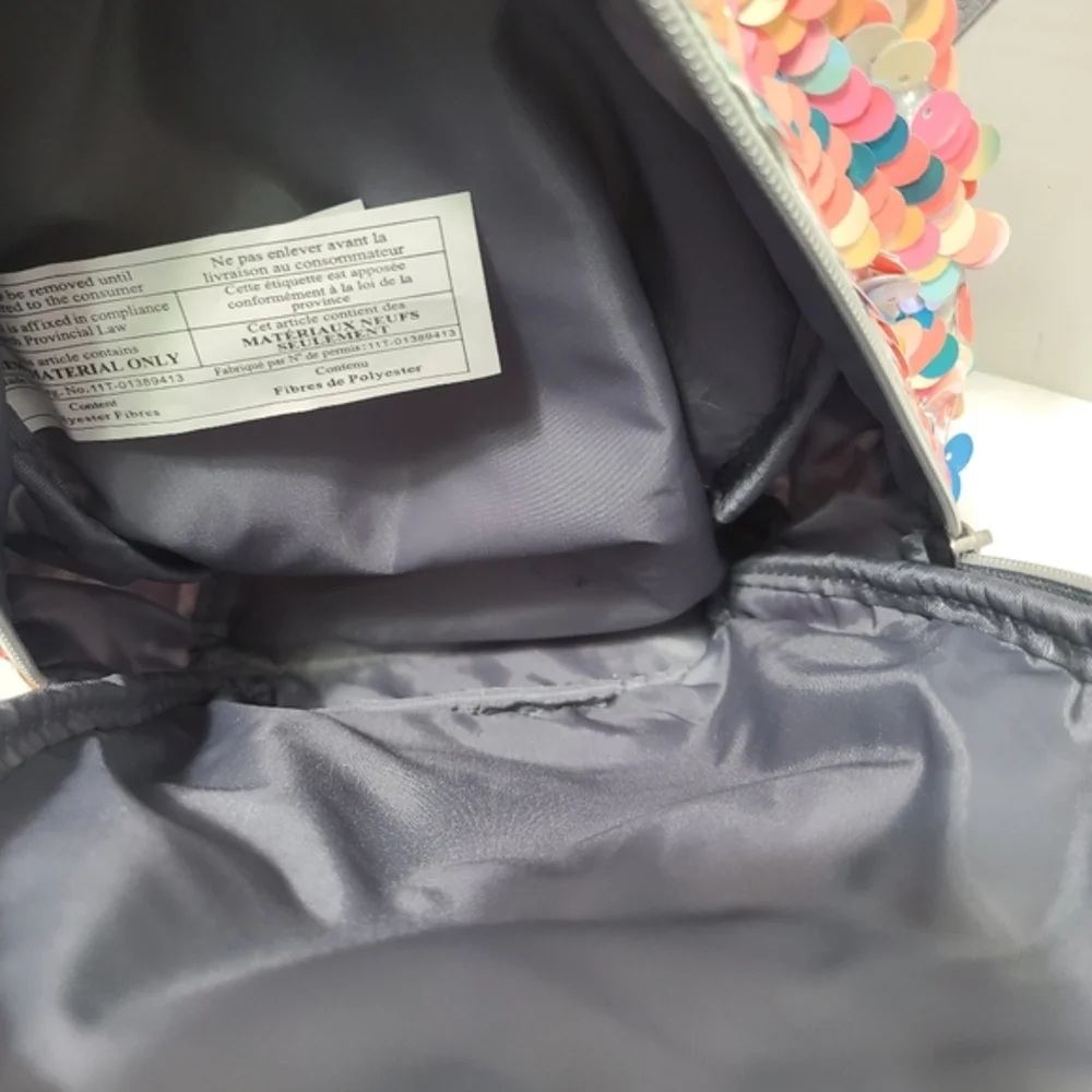 Justice Little girls unicorn backpack purse (small) with‎ initial L
